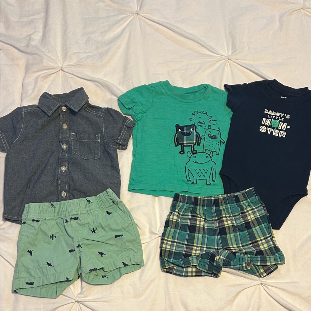 Baby Boys Onesie & Shorts Sets